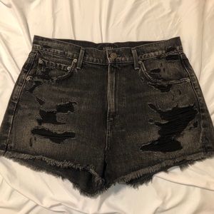AGOLDE Jaden High Rise Shorts in Slay